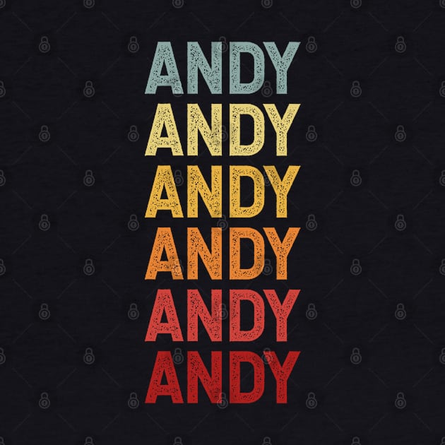 Andy Name Vintage Retro Gift Named Andy by CoolDesignsDz